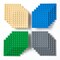 Strictly Briks Building Blocks Base Plates - Vibrant Multicolor Fun with Building Bricks - Sturdy Foundation for Brick Baseplates - 8x8 Stud, 20 Pack, Multicolor